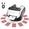 Dyovbze Distributore Automatico di Carte, mescolatore e distributore 2 in 1, Rotazione a 360° con erogazione precisa delle Carte, Supporta 12 Giocatori per Giochi di società a casa