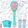 Mecctuck Macchina per bolla sapone, bacchetta magica automatica con bolla, per feste, compleanni, matrimoni