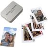 Chu6an6d Carte da gioco per foto di coppia, alternativa al libro degli ospiti di nozze, mazzo di carte personalizzato con la tua foto, regali di nozze