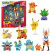 Jazwares Pokemon Personaggi Set 10pack 5-11 cm, Giochi Pokemon 2022 - Cinderace Pikachu Charmander Squirtle Oddish Gible Bulbasaur Yamper Froakie & Growlithe, Figurine Pokemon Action Figure, Pokemon Giocattoli