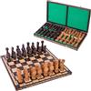 SQUARE GAME SQUARE - Scacchi in legno - CESARE - 60 x 60 cm - Scacchiera & I pezzi degli scacchi - intagliate