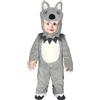 FIESTAS GUIRCA | Costume di Lupo Bebè - Cappuccio e Tutù - Costumi da Animali per Halloween, Carnevale e Feste in Maschera - Ideale per Bebè e Bambini Piccoli