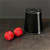 Rebetomo Cuoio Chop Cup Trucchi Magici Apparendo Sfera di Fuoco Mago Mago Primo Piano Palco Illusioni Puntelli Gimmicks Mentalismo Tazza Magica