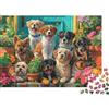 RNDPFLKM Simpatico puzzle da 1000 pezzi con gruppo di cani, in cartone spesso, giocattolo antistress più venduto, 38x26 cm/1000 pezzi