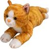KUKUShining Peluche A Forma Di Gatto, Realistico Gattino Morbido Cuscino Da Abbracciare Soffice Peluche A Forma Di Gatti Per Compleanno San Valentino(Orange)