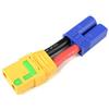 G-Force RC GF-1301-119 - Cavo adattatore da spina EC-5 a XT-90 AS anti-spark femmina 10 AWG in silicone 1 pezzo