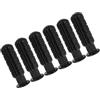 Mikinona Impugnature Riducono Affaticamento 6 Pezzi per Calcio Balilla in Pvc Nero 8 Mm Manopole Resistenti per Tavolo da Calcio da Tavolo per Casa e Ufficio