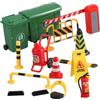 Warmhm Set da 15 Pezzi di Blocchi Stradali in Plastica Leggeri per Bambini, Educativo e Strumento Didattico per Apprendere la Segnaletica Stradale