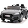 FINOOS Macchina Elettrica Per Bambini A.U.D.I. TTRS 12V Auto elettrica Bambini, con Telecomando 2,4 GHz, Batteria: 12V4.5AH, 2 x Motore 30 Watt (Grigio)