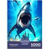 UXINYOUME Shark Puzzle Giochi Educativo 1000 Pezzi Ocean Overlord Puzzle Di Cartone Decorazione Perfetta Sfide Divertenti Per Adulti E Bambini Da 12 Anni 38x26cm/1000pcs