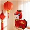 Generico Peluche Cavallo Triste, 20 cm Anno del Cavallo 2026, Peluche Cavallo Rosso 2026, Mascotte Portafortuna dello Zodiaco, Decorazione per la Casa e il Negozio (Triste 20 CM)