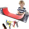 Generico Set da Skateboard per Mini Dita - Kit Finger Skate Park Multifunzionale | Giocattoli Bambini Creativi | Skateboards, Scooter, Rampa | ABS Resistente, Portatile, Interattivo, Educati