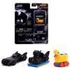 Jada Toys Batman - Set di 3 macchine da collezione Nano Die-cast, Batmobile, Penguin Duck, Penguin Bat O' Ride, set da 4 cm, a partire da 8 anni