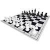 schach queen SchachQueen - Set di scacchi - Scacchi completo con scacchi e figure di scacchi pesanti, in plastica, dimensioni campo 57 mm, altezza reale 97 mm (nero/bianco)