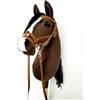 HORSE & toys Hobby Horse Cavallo da hobby grande A3 (cavallo su un bastone) (Marrone)