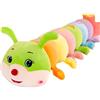 Giftik Simpatico peluche a forma di bruco, a forma di bruco, creativo, morbido, colorato, a strisce lunghe, 70 cm