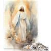 POLIUAWS Gesù Cristo - La Resurrezione Puzzle 1000 pezzi Puzzle di carta per adulti e adolescenti Gioco per famiglie Regali per la vigilia di Natale 1000 pezzi (75x50 cm)