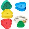 Jidyllic Porta Carte da Gioco,4 Pcs Playing Card Holder Porta Carte da Gioco per Bambini in Plastica Porta Carte per Bambini per Bambini, Anziani