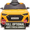 TOYSCAR Macchina Elettrica per Bambini Audi RS6 Full Optional Auto Elettrica per Bambini Telecomandata Sedile in Pelle Porte Apribili Doppio Motore Elettrico 12V Carico 25 kg