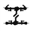 QAWSED Compatibile con MN D90 per MN-90 per MN98 MN99 per MN99S MN45 1/12 RC Car Upgrade Parts Accessori Ingranaggi Assale Anteriore Posteriore RC ASSE dell'auto