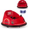SOARS Autoscontro Elettrico per Bambini 6V, Macchina Elettrica per Bambini Rotante a 360°, Telecomando 2,4G, 2 Modalità di Controllo, Clacson e Musica, Carico 25 KG, 18 Mesi+ (Rosso)