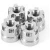 INJORA Dadi Ruote M2.5 Acciaio Inossidabile da 6mm per Upgrade TRX4M per Crawler RC 1/18, 4 Pezzi