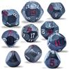 BESCON DICE Set di 10 dadi poliedrici numerati dispari D3-D25, numeri dispari, dadi D3, D5, D7, D9, D11, D13, D15, D17, D19, D25, per giochi di ruolo (set nero marmo)