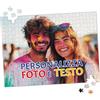 Puzzletee Puzzle Personalizzato con Foto e Testo 500 Pezzi - Colori vivaci, Stampa di Qualità - Include Scatola Protettiva e Immagine Guida per Assemblaggio - Idea Regalo per Coppie e Famiglie (500 pz)