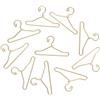 JOINPAYA 45 Unità Mini Appendini Appendiabiti Miniature per Vestiti Bambole, Accessori per Casa delle Bambole, Grucce Metalliche Piccole per Organizzare Armadio Giocattoli