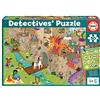 Educa - Detectives' puzzle. Castello. Puzzle Bambini 50 pezzi. Monta il puzzle e trova i 30 ojjetti persi. Raccomandato da 4 5 6 anni (18895)