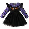 Generico Vestito Halloween Bambina 2 Anni Vestito Streghe Costume Halloween Vestiti Travestimento Pipistrello Costumi Halloween Neonata Zucca Zombie Fantasma Costume Battesimo Abbigliamento Halloween Bambino