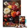 LKSDCBOT Puzzle da 1000 pezzi per adulti Fiori autunnali Fatto di carta，Adatto a persone dai 14 anni in su Adatto alle coppie regali per amici e familiari。misurare：38x52cm/14.96x20.47pollice