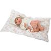 ARIAS - Reborn 40 cm Julia. Bambino realistico con vestiti rosa e bianchi. Include cuscino, ciuccio, ciuccio, pannolino, libro della famiglia e certificato di autenticità. Giocattolo Bambini +3 anni