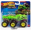 Hot Wheels Monster Trucks Big Rigs 1:64 Camion con Rimorchio a 6 Ruote (Skelesaurus)