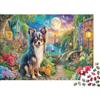 DLONIRPEX Chihuahua Dream Puzzle Per Adulti 1000 Pezzi, Moonlit Town Puzzle 1000 Pezzi Per Adulti Sfidanti Giochi Di Puzzle 38x26cm/1000pcs