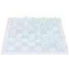 Acouto Scacchi in Vetro Satinato 25x25cm Scacchiera Cristallo con 32 Pezzi Opachi Set Gioco da Tavolo Elegante Regalo Idee Viaggio