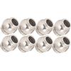 Zhangpu Testa a Sfera Ammortizzatore RC Resistente e Durevole per Auto RC 1/10, estremità Asta Cingolo Aggiornata per Hpi/Hsp/Losi/Axial/, Metallo Argento 5,8x5,8 Mm, 8 Pezzi