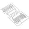 RC4WD Mojave II Cab Back Panels And Grill Parts Tree Primer Gray Z-B0074 TF2