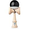 KROM PRO Kendama Originale in Legno per Principianti ed esperti - Pop LOL Nero - Gioco di abilità per Esterni e Interni - Giocattolo in Legno con Corda e Palla