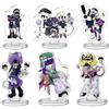 JUSONGKWCP 6 Pcs Murders Uzi Cyn V N J Drone Acryl Stand Cartoon Figure J N Cyn Cosplay Accessori Acrilico Toys Murders D Decorazioni Da Tavolo 5cm