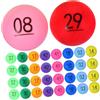 Gatuida Palline Della Lotteria Numerate in Plastica Pp Resistenti, Set Da 50 Palline Colorate Per Giochi e Estrazioni Durante Feste e Eventi