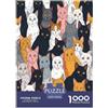 HLXZMCVBT Cute Cartoon Cat Jigsaw Puzzle Impossibili 1000Pcs Decorazione Per La Casa. Giochi Rilassamento E Intelligence Per Adulti E Ragazzi Da 14 Anni 70x50cm/1000pcs
