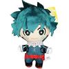 Zhongkaihua MHA Izuku Midoriya Peluche 15 cm Cuscino di peluche in cotone PP morbido imbottito Borsa per auto Decorazione per la casa Ciondolo per i fan