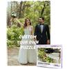 Hwyuqiya Puzzle personalizzato da foto, 300/500/1000 pezzi, puzzle personalizzato per famiglia, matrimoni, Natale, regali del Ringraziamento, con scatola di plastica (ritratto 1000 pezzi)