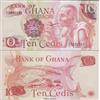 Prophila Collection Ghana Pick-No.: 16f Nuevo 1978 10 Cedis (Banconote per Collezionisti - nessun Mezzo di pagamento) paesaggi
