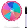 Generic Ruota di Prezzo Portatile - Color Tabletop Roulette Spinner of Fortune | Ruota Prezzo Colore, Gioco di Rotazione da Tavolo da 12 / 15 con 10/12 Slot, Pennarello cancellante a Secco e, Roulette