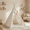 Buddy Baby Tipi - Tenda per lettino con luci a stella e peluche nuvola - Tappeto imbottito - Gioco interno esterno