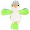 WEKAMOS Marionetta a Mano Pappagallo di Peluche per Bambini, Giocattolo Educativo per Raccontare Storie e Interazione Famiglia Bambini Design Morbido e Realistico