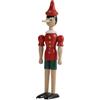 CARTOON Marionetta in legno, Pinocchio, Disney, burattino, snodabile, artigianale, multicolore (30 cm)