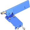 Dilwe Timone per Barca RC, Timone RC in Alluminio con Presa D'acqua per Telecomando Modello Barca Elettrico/Metanolo(95MM-Blu)